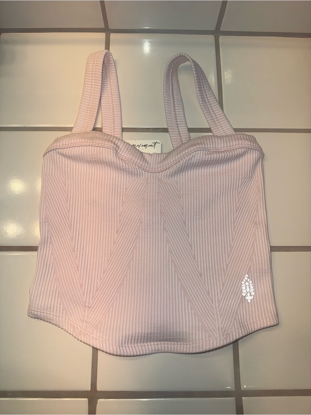 Free People Perfectly Plaited Cami Pink Tank
